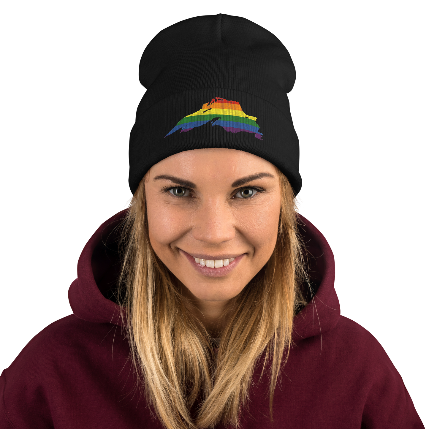 Lake Superior Winter Beanie | Rainbow Pride Edition