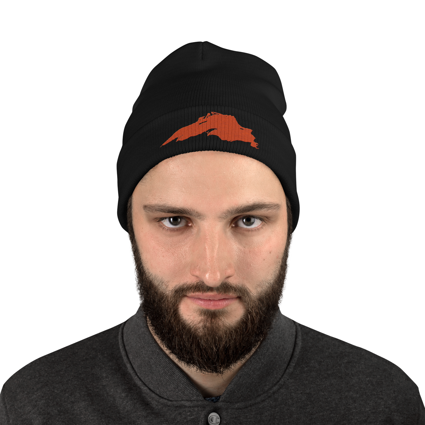 Lake Superior Winter Beanie | Maple Leaf Orange