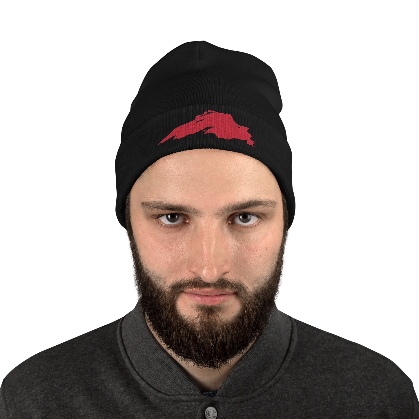 Lake Superior Winter Beanie | Lighthouse Red