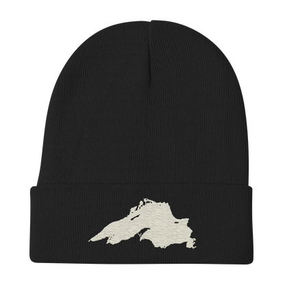 Lake Superior Winter Beanie | Ivory White