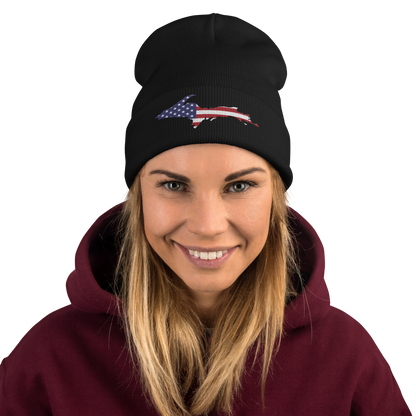 Upper Peninsula Winter Beanie | Patriotic Edition