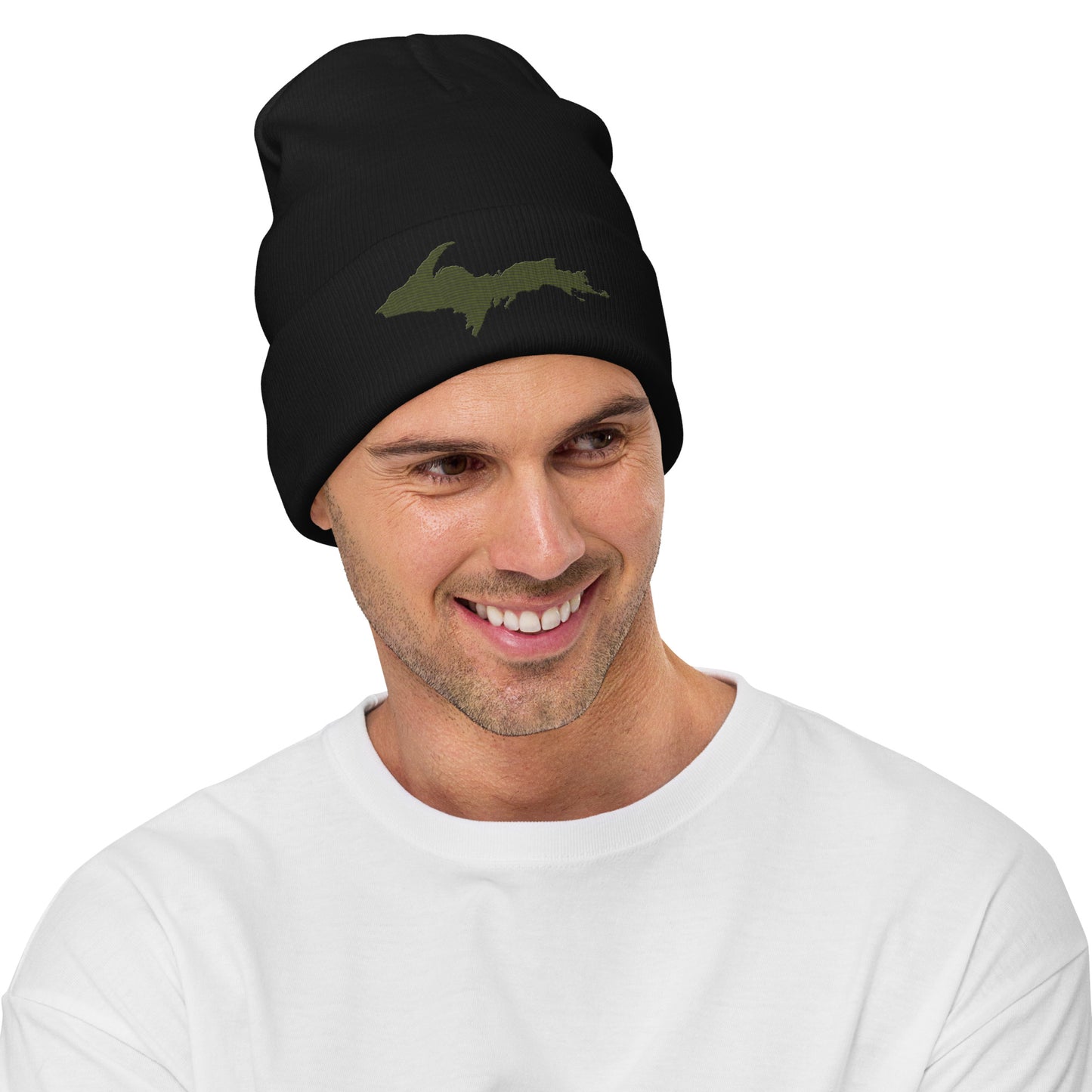 Upper Peninsula Winter Beanie | Army Green