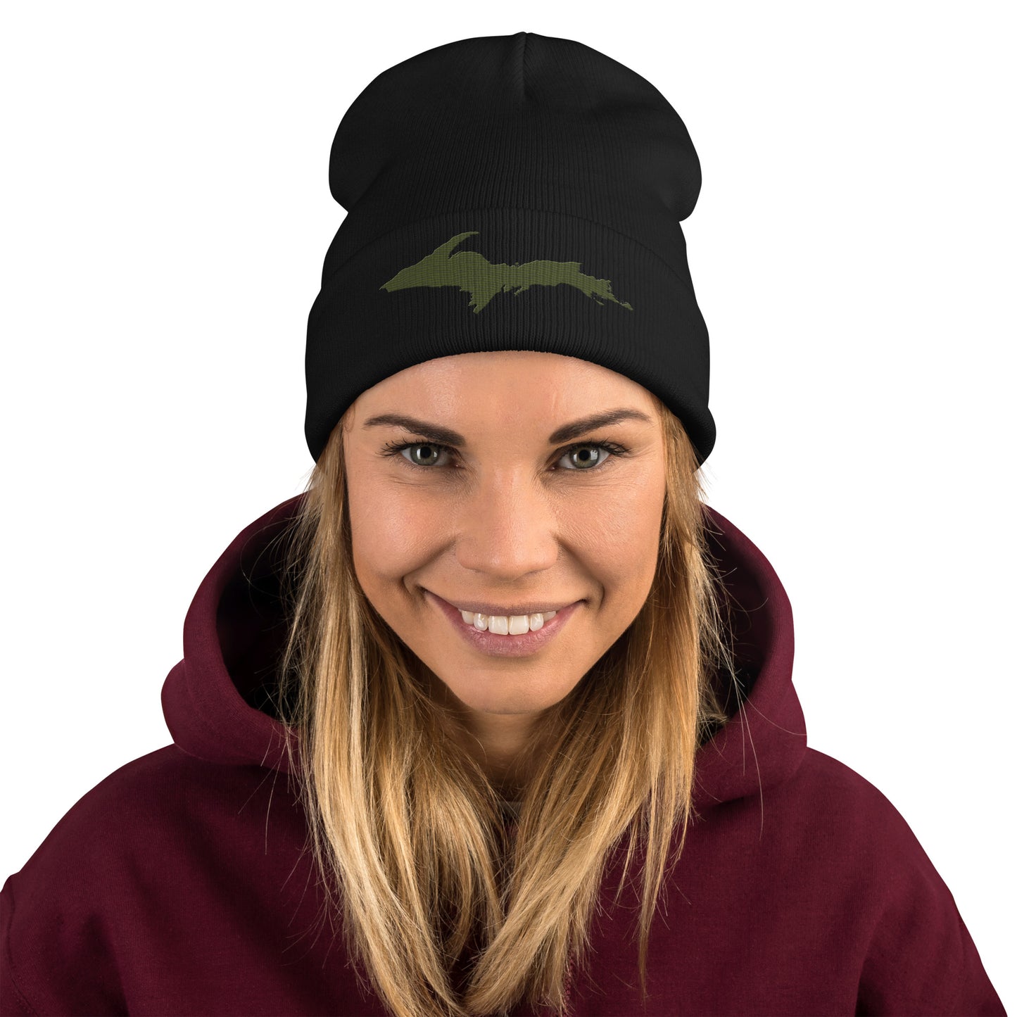 Upper Peninsula Winter Beanie | Army Green