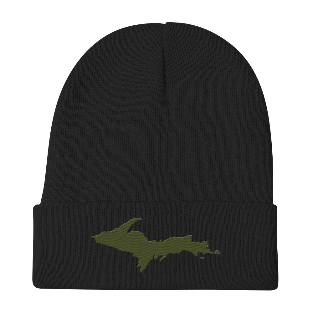 Upper Peninsula Winter Beanie | Army Green