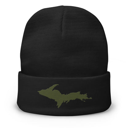 Upper Peninsula Winter Beanie | Army Green