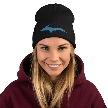 Upper Peninsula Winter Beanie | Traverse Blue