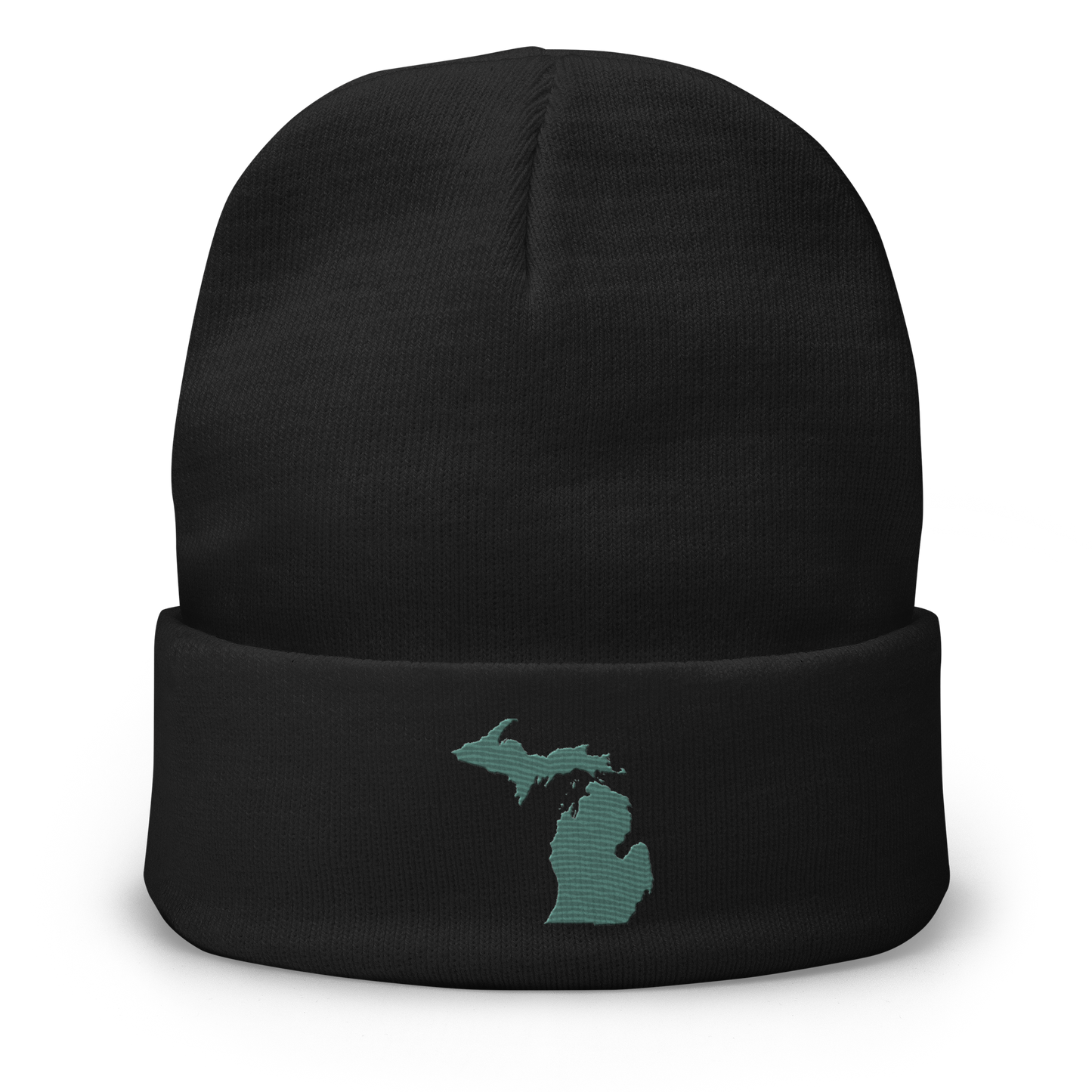 Michigan Winter Beanie | Copper Green Outline