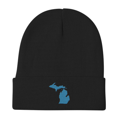 Michigan Winter Beanie | Traverse Blue Outline