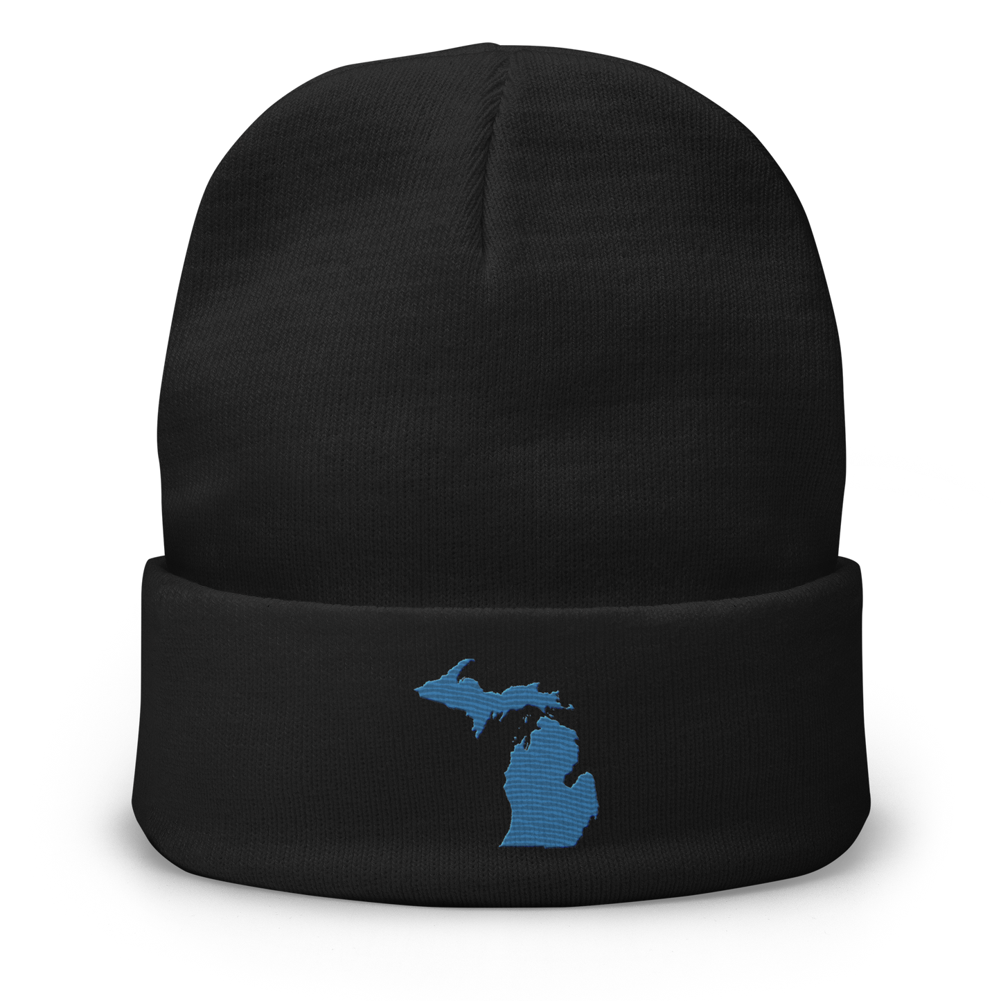 Michigan Winter Beanie | Superior Blue Outline