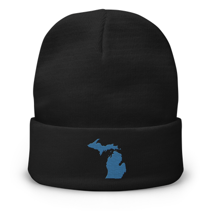 Michigan Winter Beanie | Superior Blue Outline