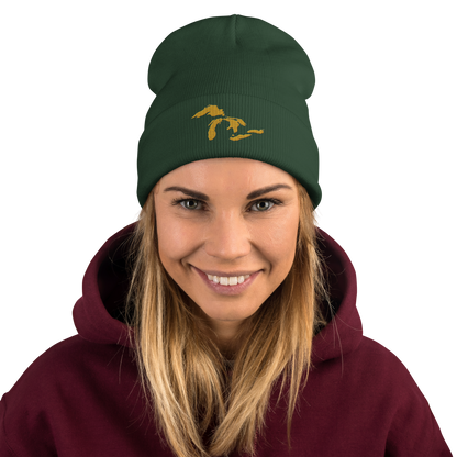 Great Lakes Winter Beanie (Gold)