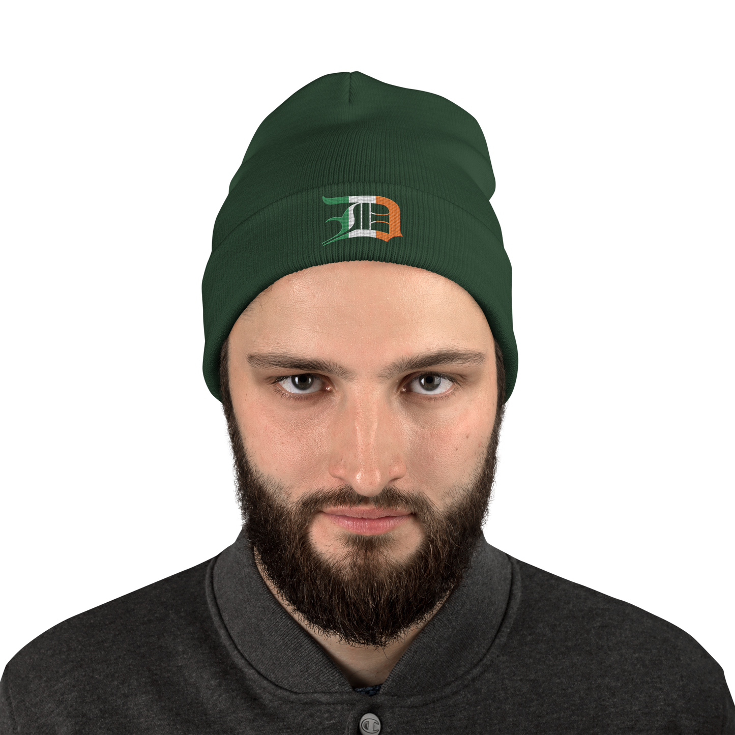 Detroit 'Old English D' Winter Beanie (Irish Edition)