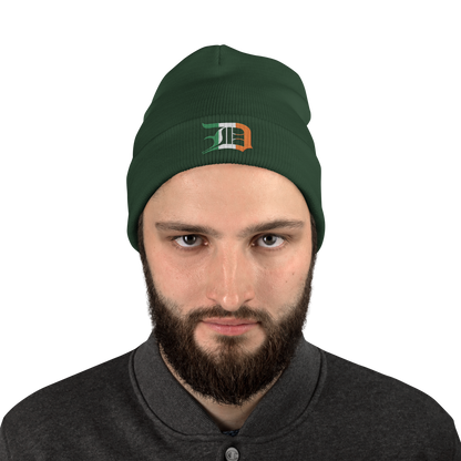 Detroit 'Old English D' Winter Beanie (Irish Edition)