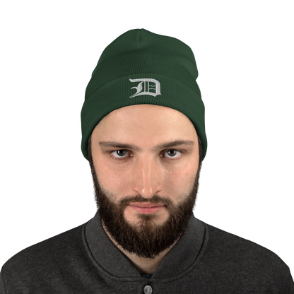 Detroit 'Old English D' Winter Beanie