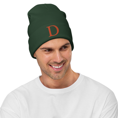 Detroit 'Old French D' Winter Beanie (Orange)