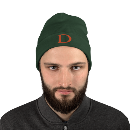 Detroit 'Old French D' Winter Beanie (Orange)