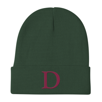 Detroit 'Old French D' Winter Beanie (Ruby Red)