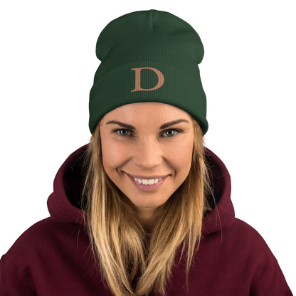 Detroit 'Old French D' Winter Beanie (Copper)