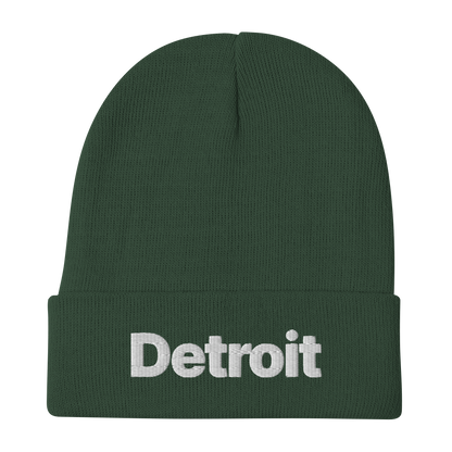 'Detroit' Winter Beanie (Small SUV Font)