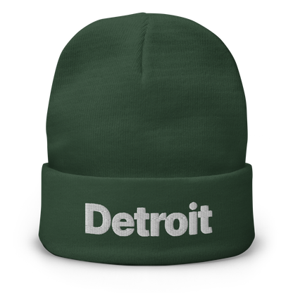 'Detroit' Winter Beanie (Small SUV Font)