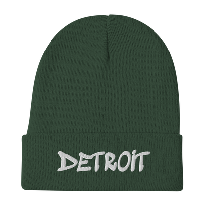 'Detroit' Winter Beanie (Tag Font)