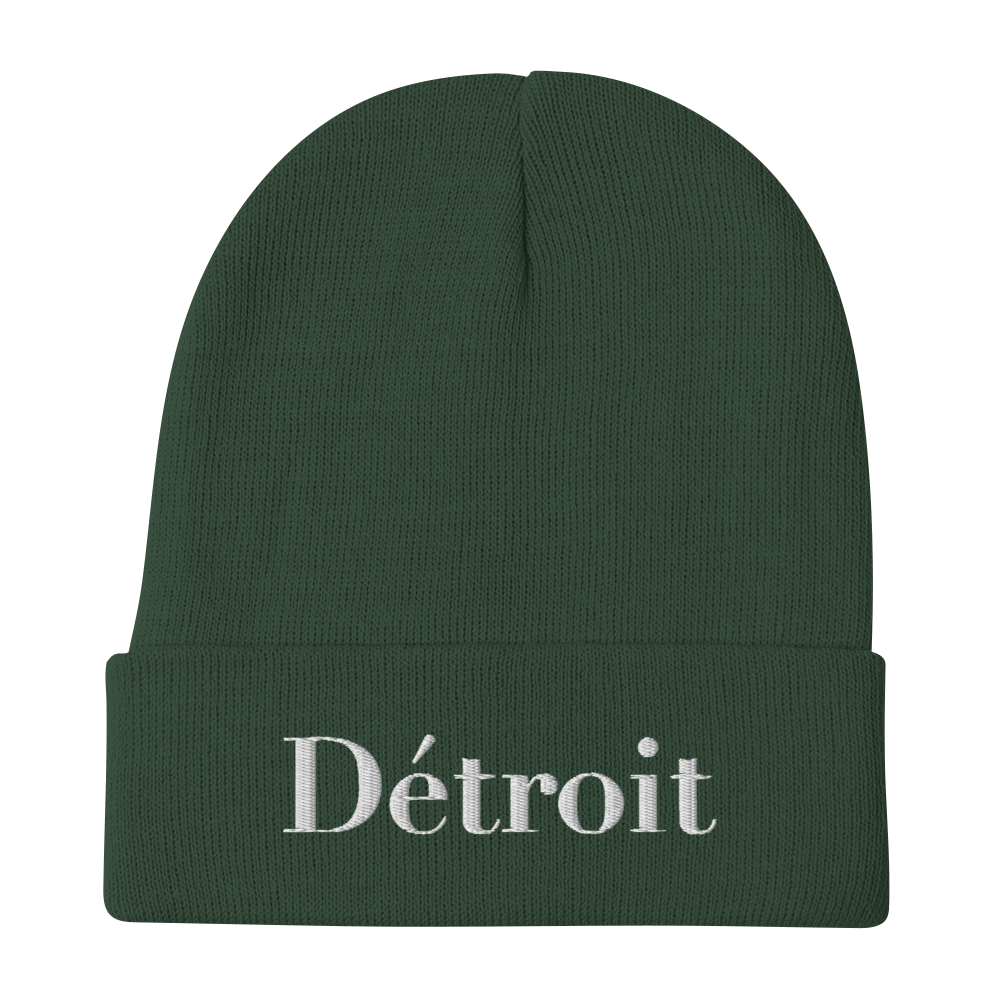 'Détroit' Winter Beanie (Didone Font)