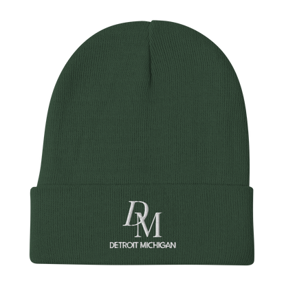 'DM Detroit Michigan' Winter Beanie