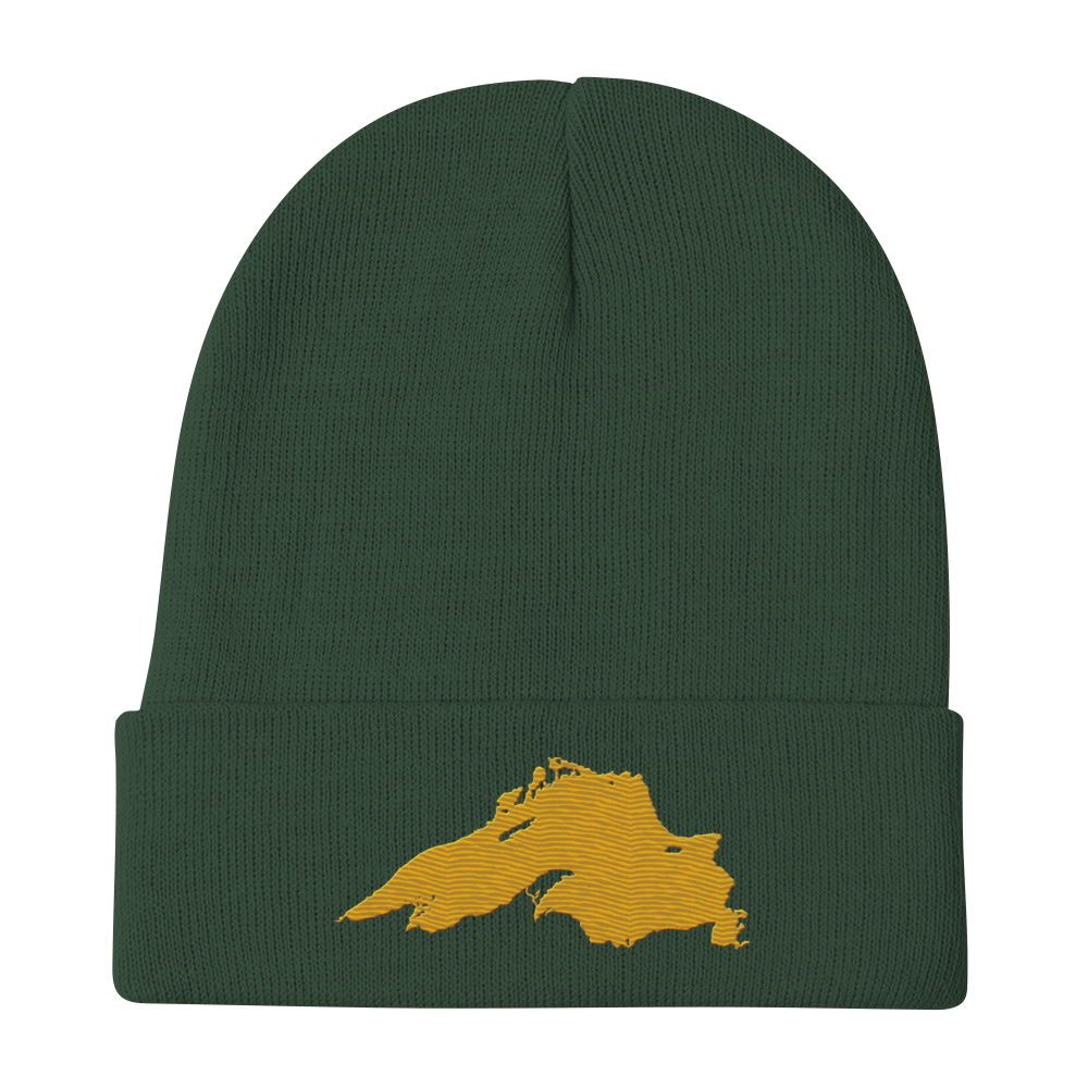 Lake Superior Winter Beanie | Gold