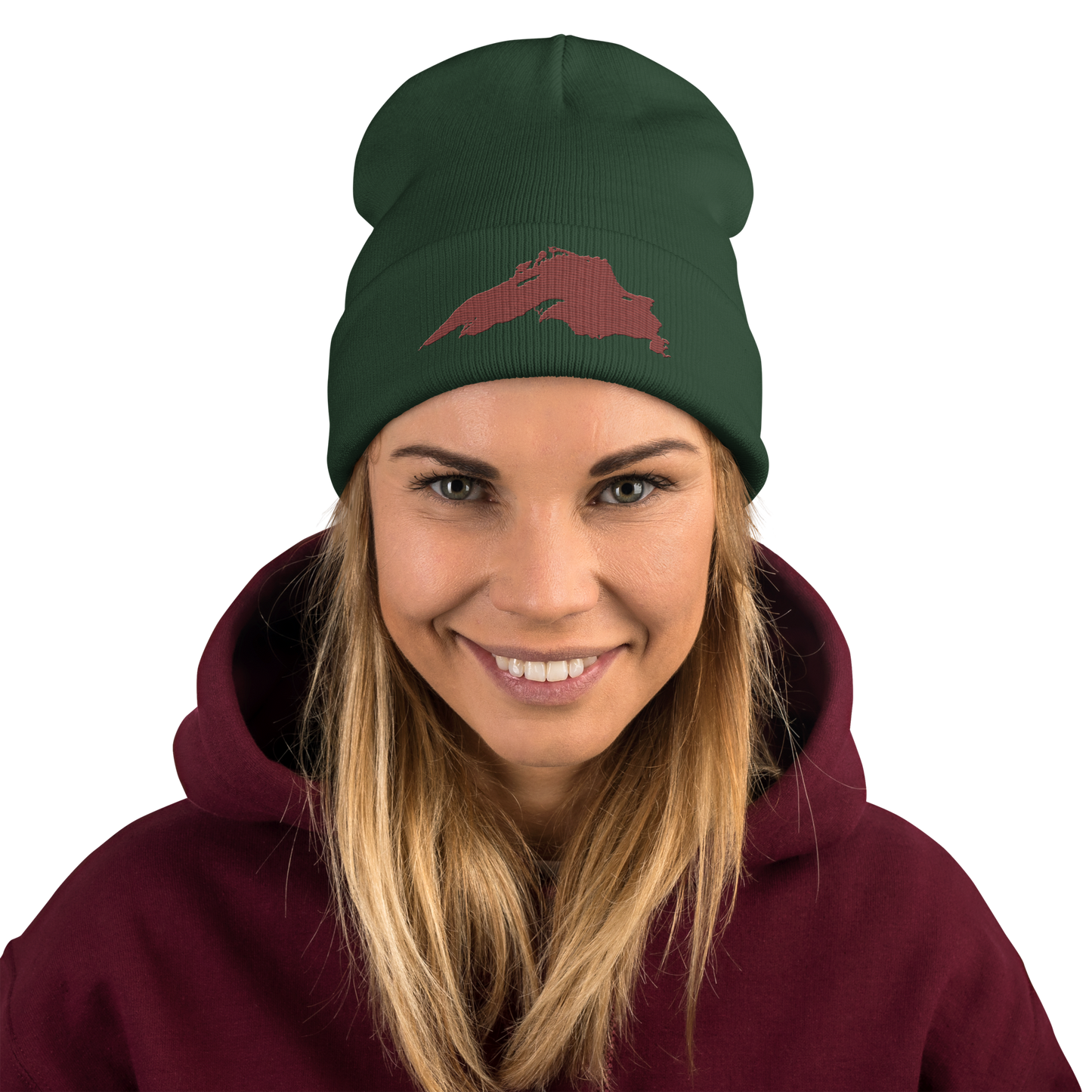 Lake Superior Winter Beanie | Ore Dock Red