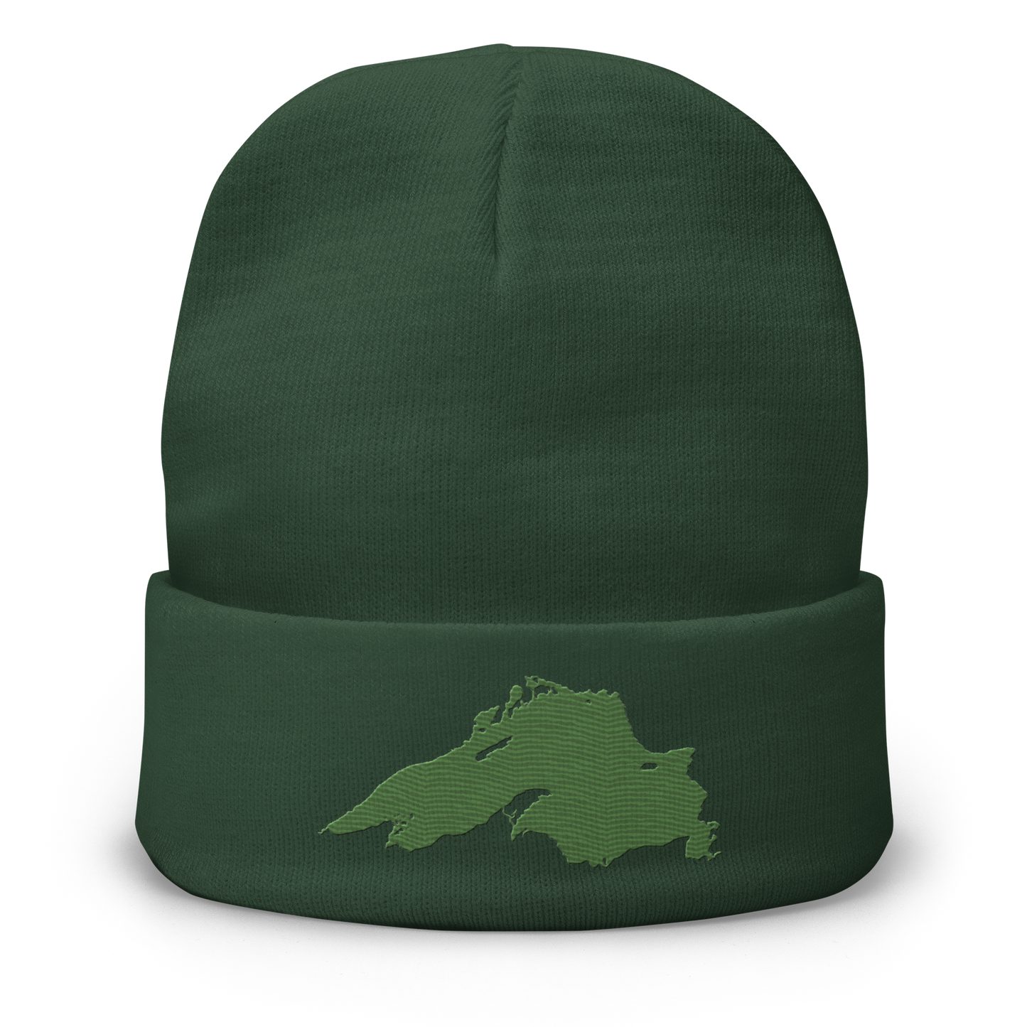 Lake Superior Winter Beanie | Pine Green