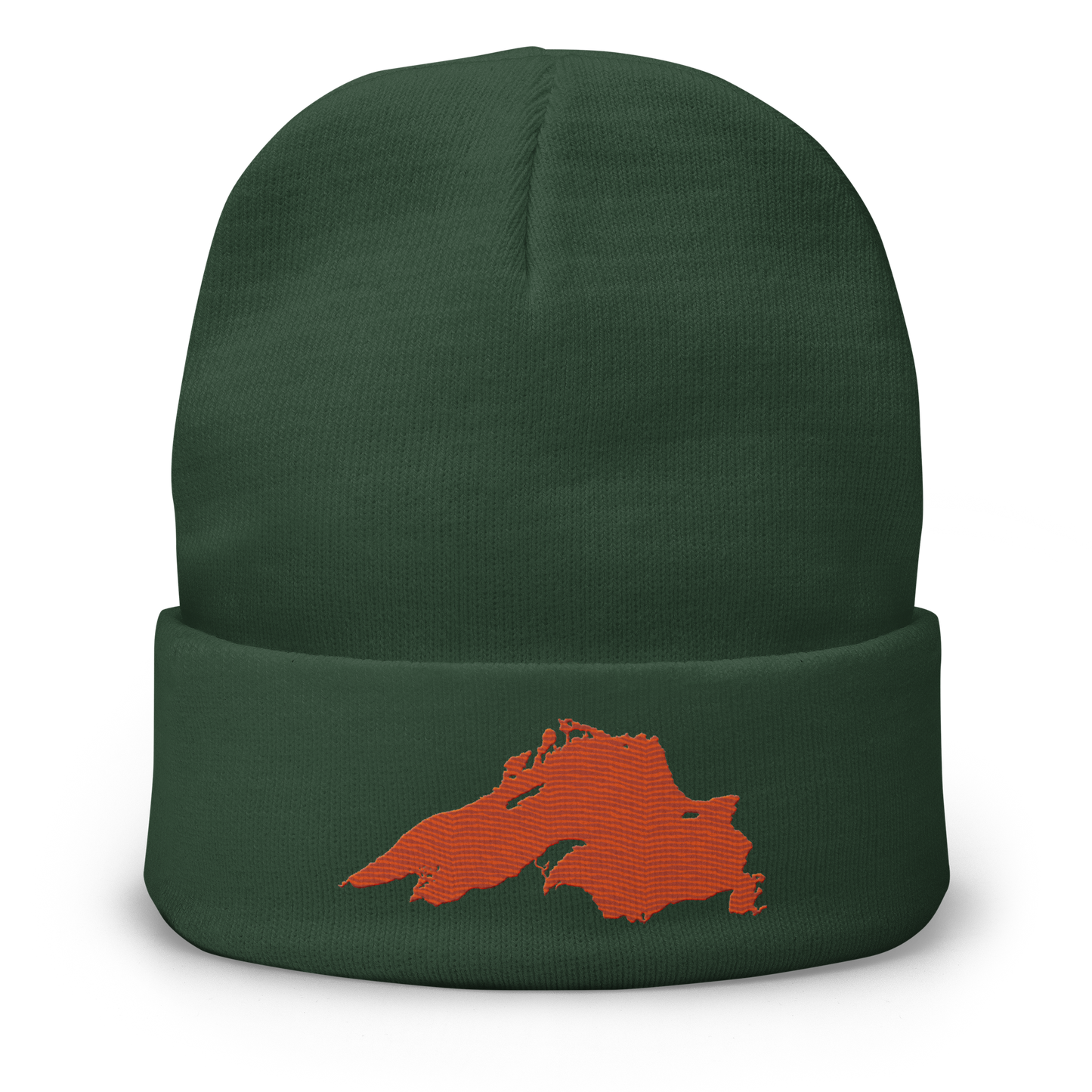 Lake Superior Winter Beanie | Maple Leaf Orange