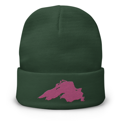 Lake Superior Winter Beanie | Apple Blossom Pink