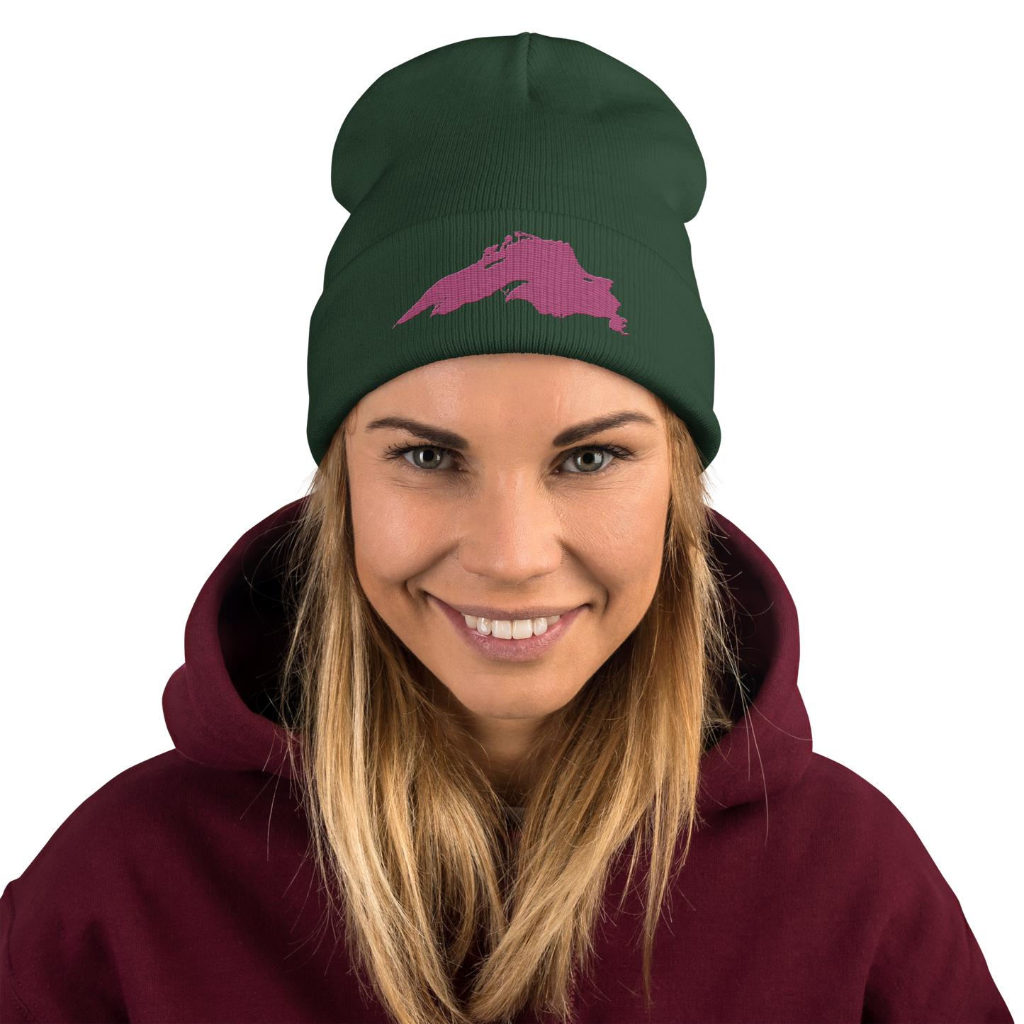 Lake Superior Winter Beanie | Apple Blossom Pink