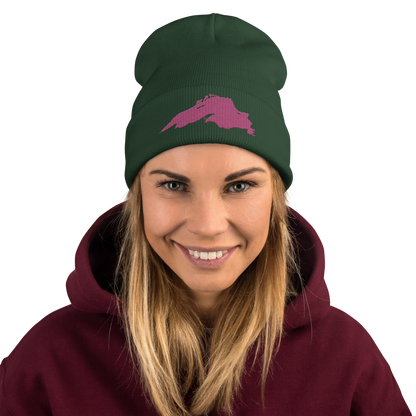 Lake Superior Winter Beanie | Apple Blossom Pink