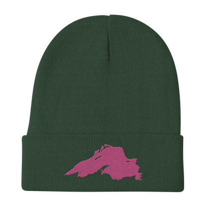 Lake Superior Winter Beanie | Apple Blossom Pink