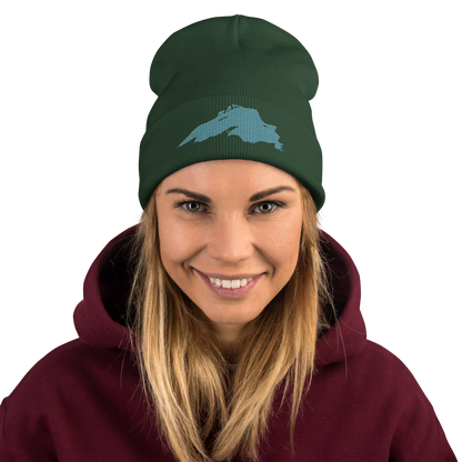 Lake Superior Winter Beanie | Huron Blue