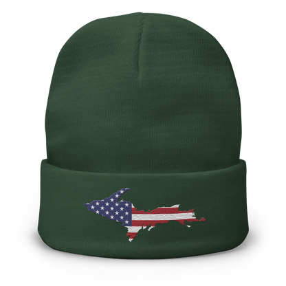 Upper Peninsula Winter Beanie | Patriotic Edition