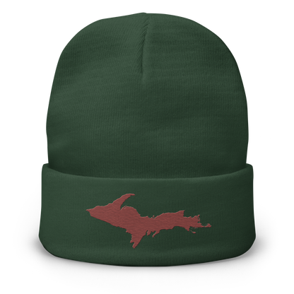 Upper Peninsula Winter Beanie | Ore Dock Red