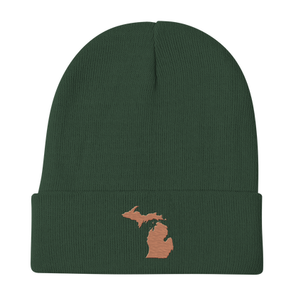 Michigan Winter Beanie | Copper Outline