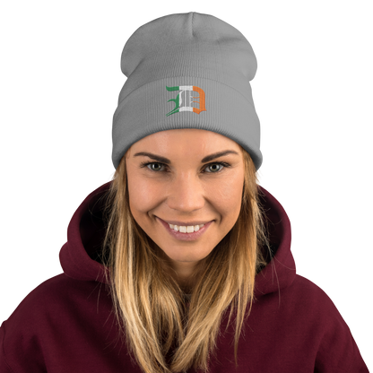 Detroit 'Old English D' Winter Beanie (Irish Edition)