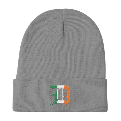 Detroit 'Old English D' Winter Beanie (Irish Edition)