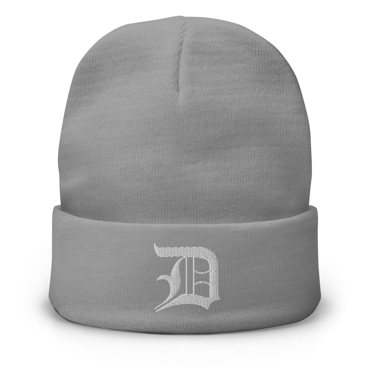 Detroit 'Old English D' Winter Beanie