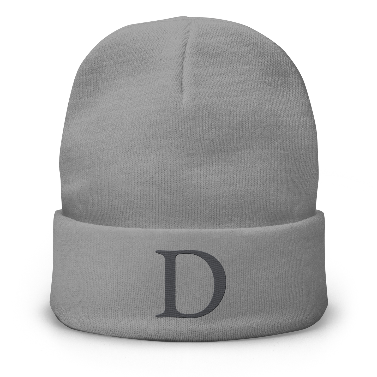 Detroit 'Old French D' Winter Beanie (Iron Ore Grey)