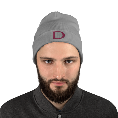 Detroit 'Old French D' Winter Beanie (Ruby Red)