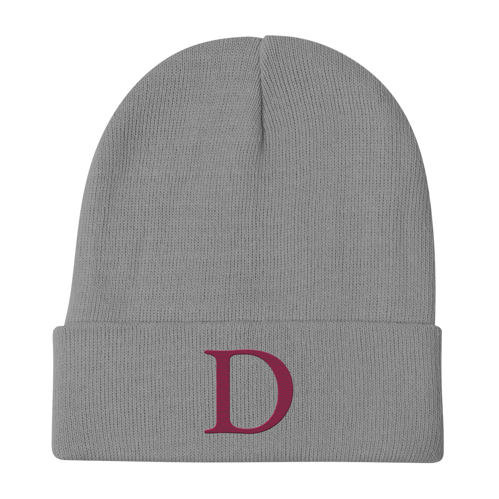 Detroit 'Old French D' Winter Beanie (Ruby Red)