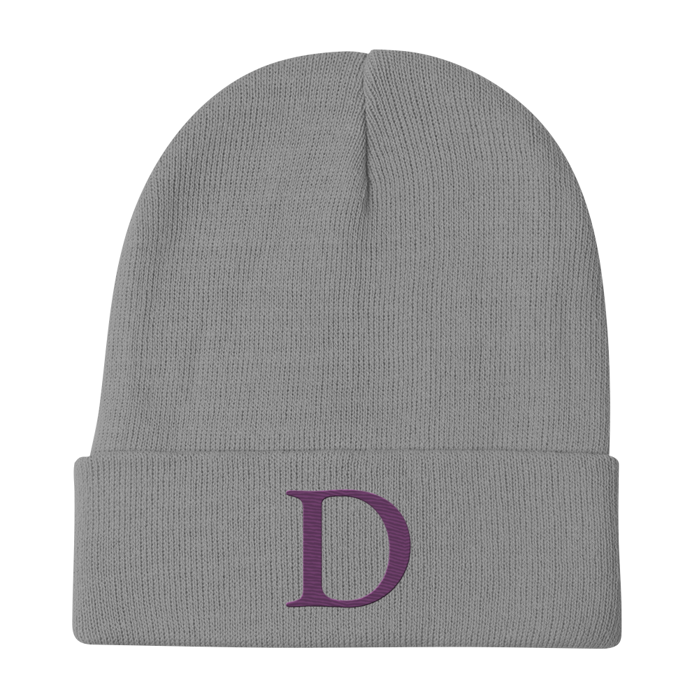 Detroit 'Old French D' Winter Beanie (Plum)