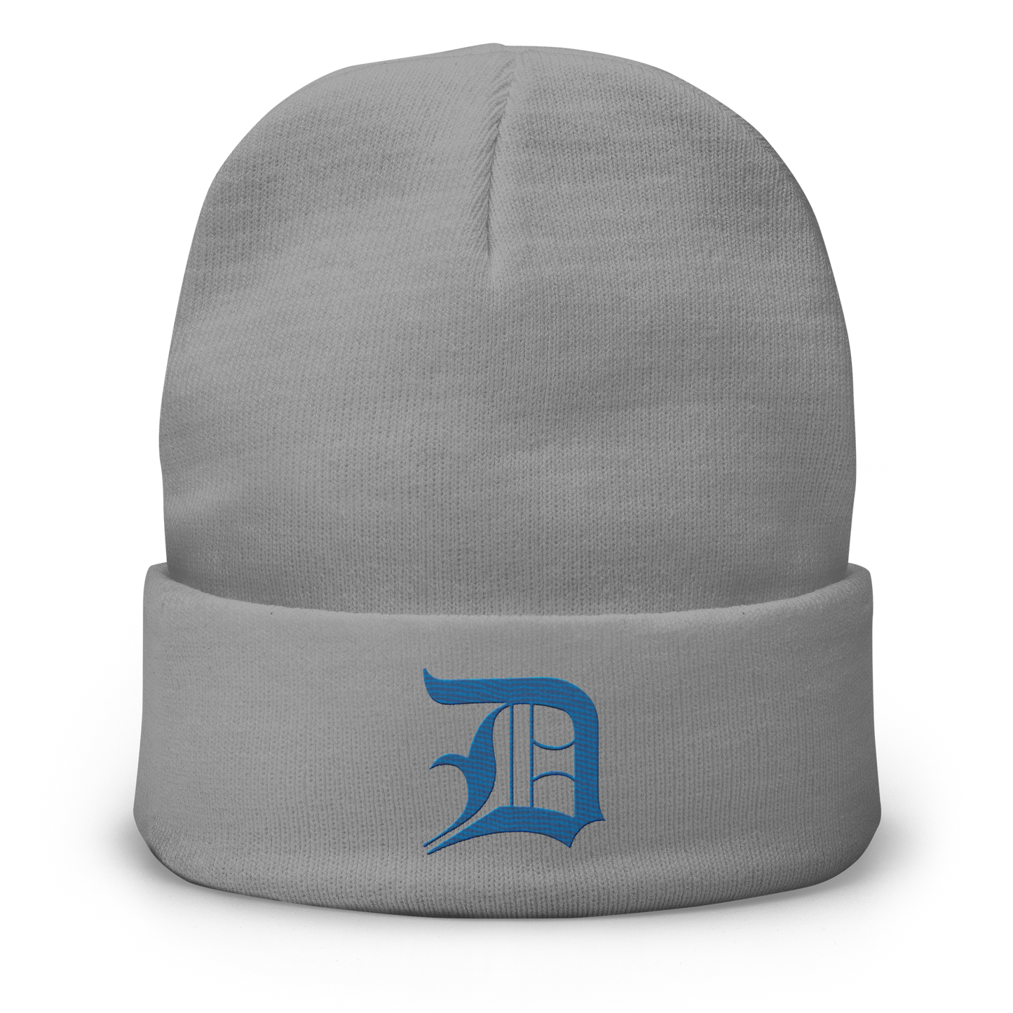 Detroit 'Old English D' Winter Beanie (Azure)