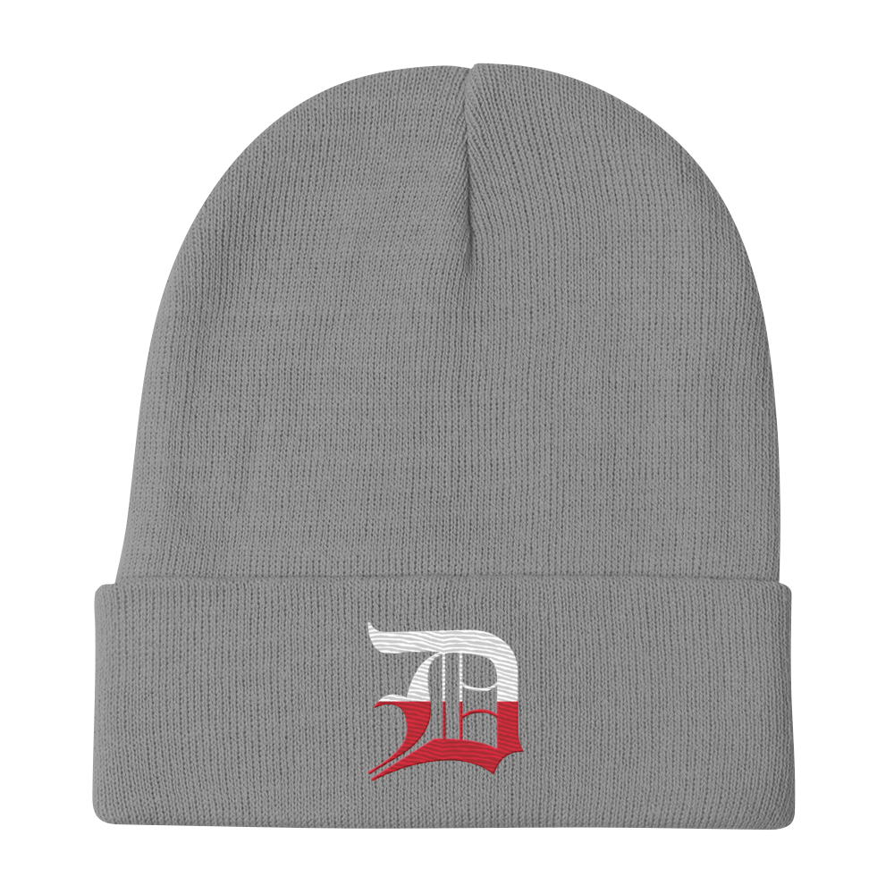 Detroit 'Old English D' Winter Beanie (Polish Edition)