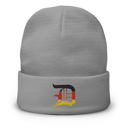 Detroit 'Old English D' Winter Beanie (German Edition)