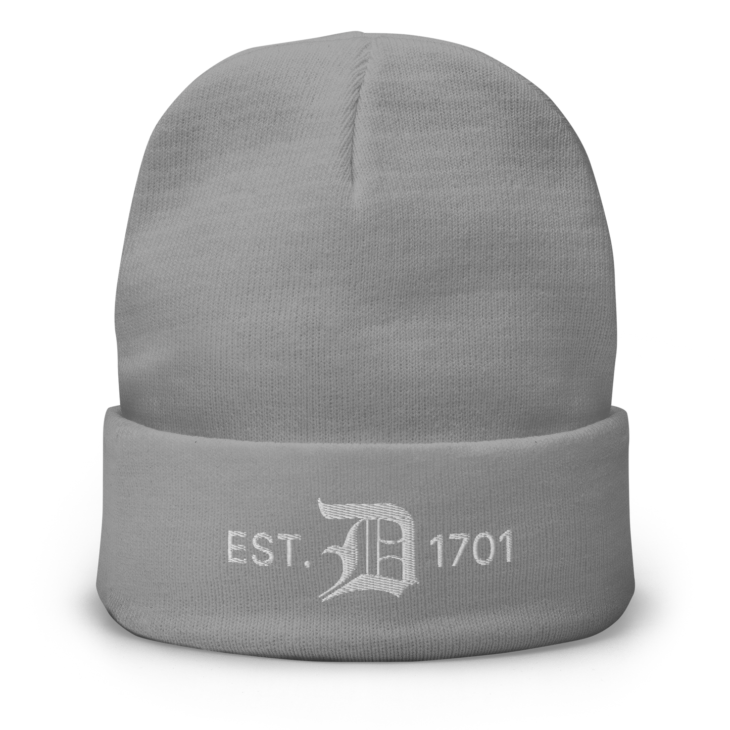 Detroit 'EST. 1701' Winter Beanie (w/ Old English 'D')